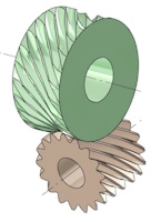 Enveloping Crossed-Axis Helical Gears